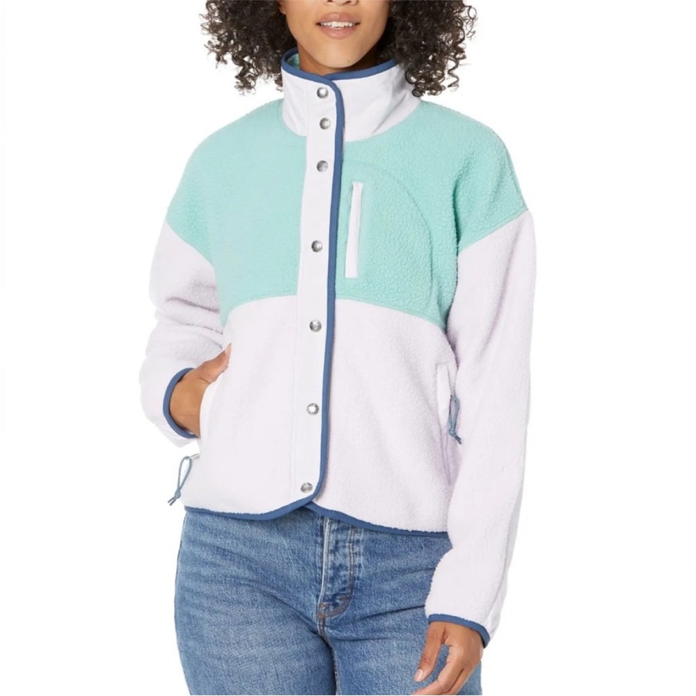 The North Face Cragmont Fleece Jacket Button Down Mint Lavender Women’s